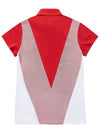 Golf Wear W Print Collar Short Sleeve Golf T-shirt WB21SUWT03RD Red - WHITEBALL - BALAAN 4