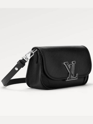 24 Years Women s Bush Leather Mini Bag Cross Black 59386 - LOUIS VUITTON - BALAAN 1