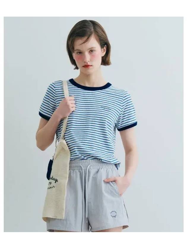 STRIPE RINGER TEE BLUE - BENSIMON - BALAAN 1