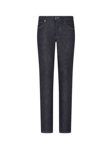 Men s Stretch Slim Denim Pants Dark Indigo 271330 - EMPORIO ARMANI - BALAAN 1