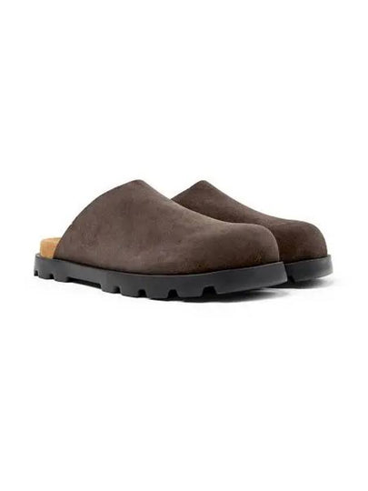 Brutus Leather Slippers Dark Brown - CAMPER - BALAAN 2