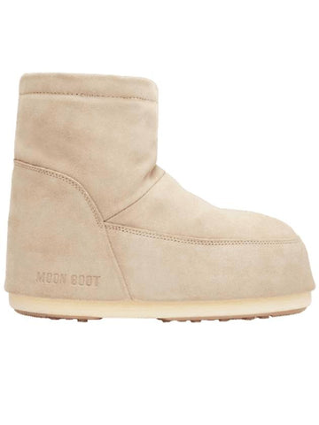 No Lace Suede Winter Boots Beige - MOON BOOT - BALAAN 1