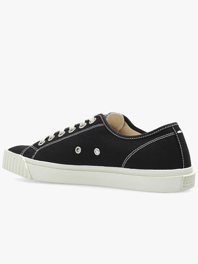 Tabi Cotton Low Top Sneakers Black - MAISON MARGIELA - BALAAN 5