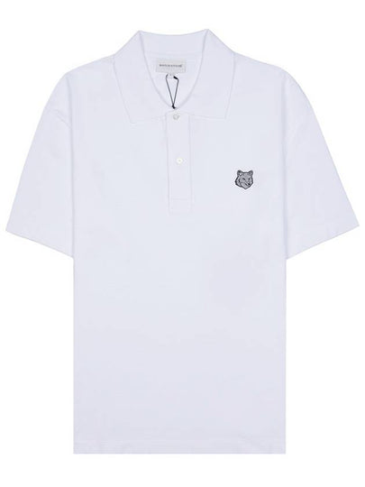 Piquet Polo Shirt White - MAISON KITSUNE - BALAAN 2