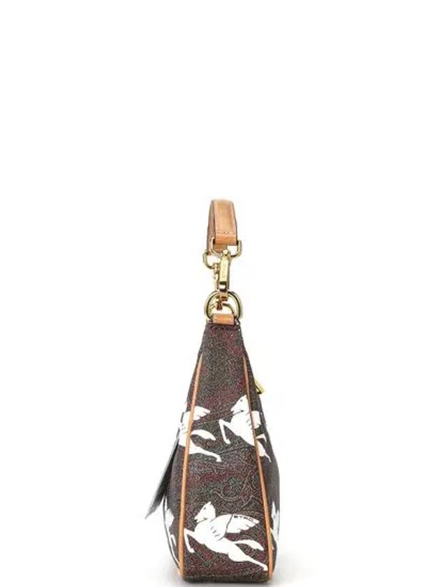 Stampa Pegasus Shoulder Bag Brown White - ETRO - BALAAN 3