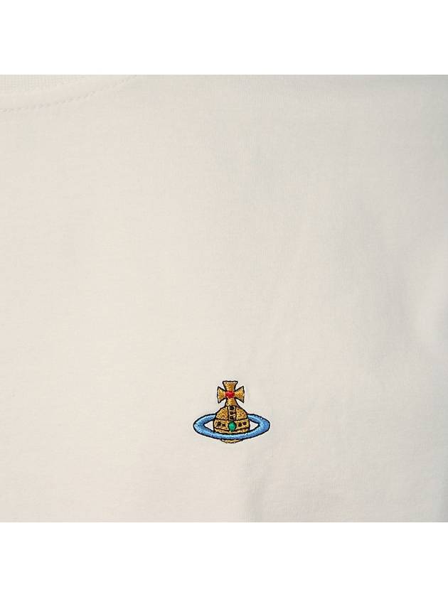 ORB Logo Cotton Short Sleeve T-Shirt Ivory - VIVIENNE WESTWOOD - BALAAN 4