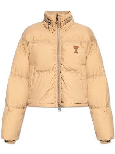 Ami Alexandre Mattiussi Puffer Jacket Women s Beige - AMI - BALAAN 1