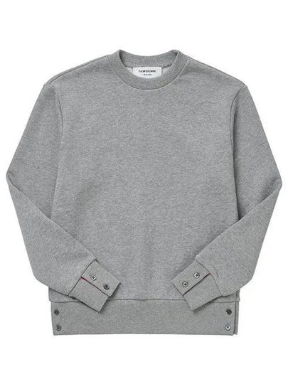 Center Back RWB Stripe Classic Loopback Crewneck Sweatshirt Light Grey - THOM BROWNE - BALAAN 2