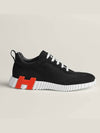 Bouncing Sneakers Mesh Suede Goatskin Noir - HERMES - BALAAN 3