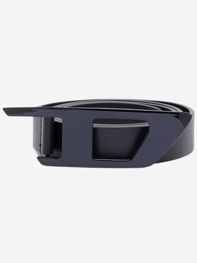 B Dlogo Leather Belt Black - DIESEL - BALAAN 2