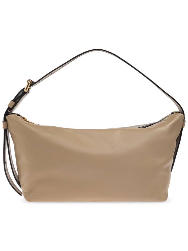 Moschino Leather Shoulder Bag, Women's, Beige - MOSCHINO - BALAAN 1