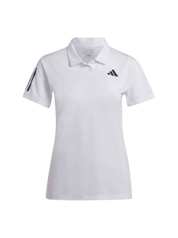 Tennis 3 Stripe Polo Shirt White - ADIDAS - BALAAN 1