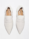 Leather Penny Loafers White - TOD'S - BALAAN 4