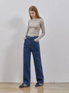 Denim Classic Straight Pants Indigo - RYUL+WAI: - BALAAN 3