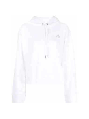 Alice Creek Logo Hoodie White - MOOSE KNUCKLES - BALAAN 1