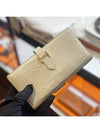 Bean long wallet alligator cre gold plated - HERMES - BALAAN 5