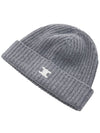 Triomphe Heritage Cashmere Beanie Medium Grey - CELINE - BALAAN 4