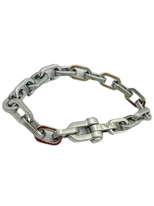 Logo Chain Bracelet Silver - EMPORIO ARMANI - BALAAN 2