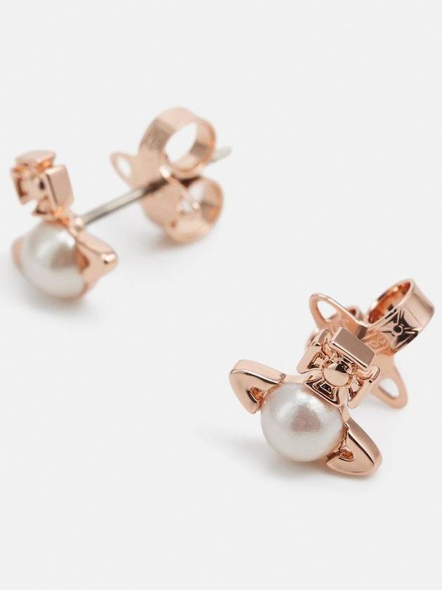 Balvina Pearl Earrings Pink Gold - VIVIENNE WESTWOOD - BALAAN 5