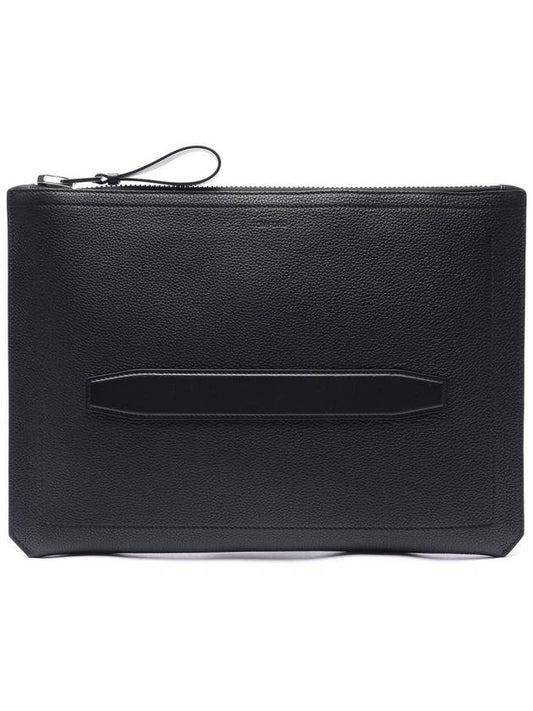 Berkeley Portfolio Leather Clutch Bag Black - TOM FORD - BALAAN 2