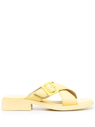 Dana Cross Strap Slippers Yellow - CAMPER - BALAAN 1