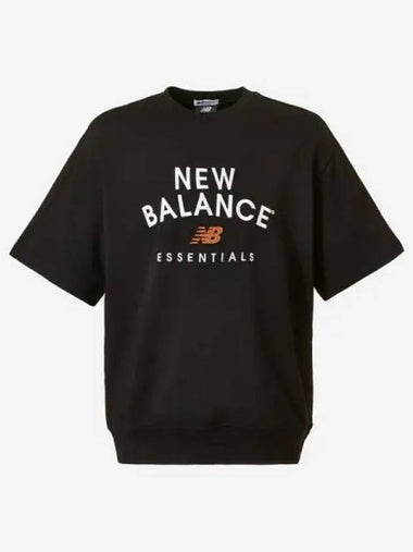 Uni Essential Shorts Sweatshirt 19 Black - NEW BALANCE - BALAAN 1