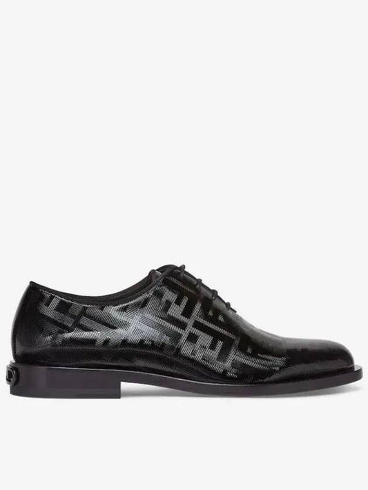 Patent Leather Lace Up Derby Black - FENDI - BALAAN 2