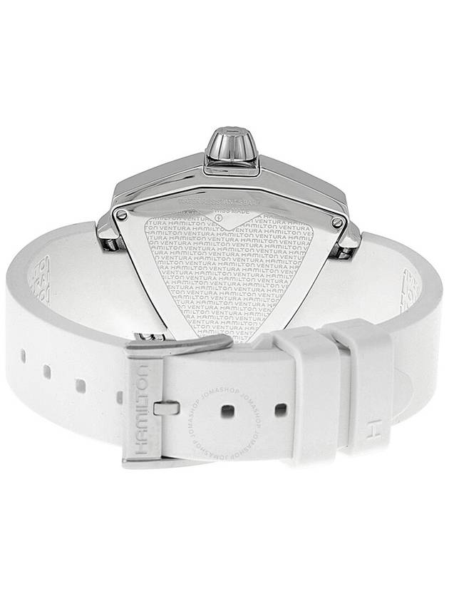 Hamilton Ventura Silver Dial White Rubber Ladies Watch H24251391 - HAMILTON - BALAAN 3