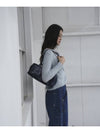 Eco leather square shoulder bag Navy - THE GREEN LAB - BALAAN 4