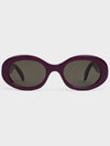 Eyewear Triomphe Acetate Sunglasses Aubergine - CELINE - BALAAN 3