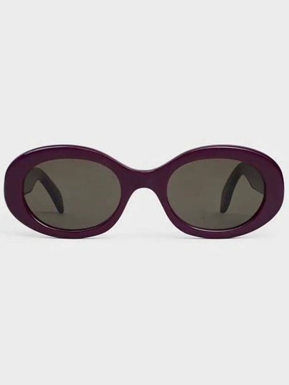 Eyewear Triomphe 01 Acetate Sunglasses Aubergine - CELINE - BALAAN 2