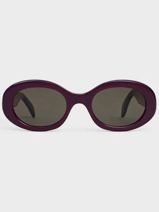 Eyewear Triomphe Acetate Sunglasses Aubergine - CELINE - BALAAN 2