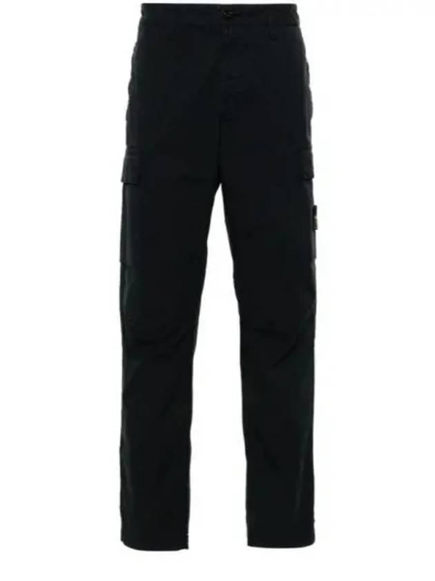 Supima Cotton Twill Stretch TC Straight Pants Navy - STONE ISLAND - BALAAN 2