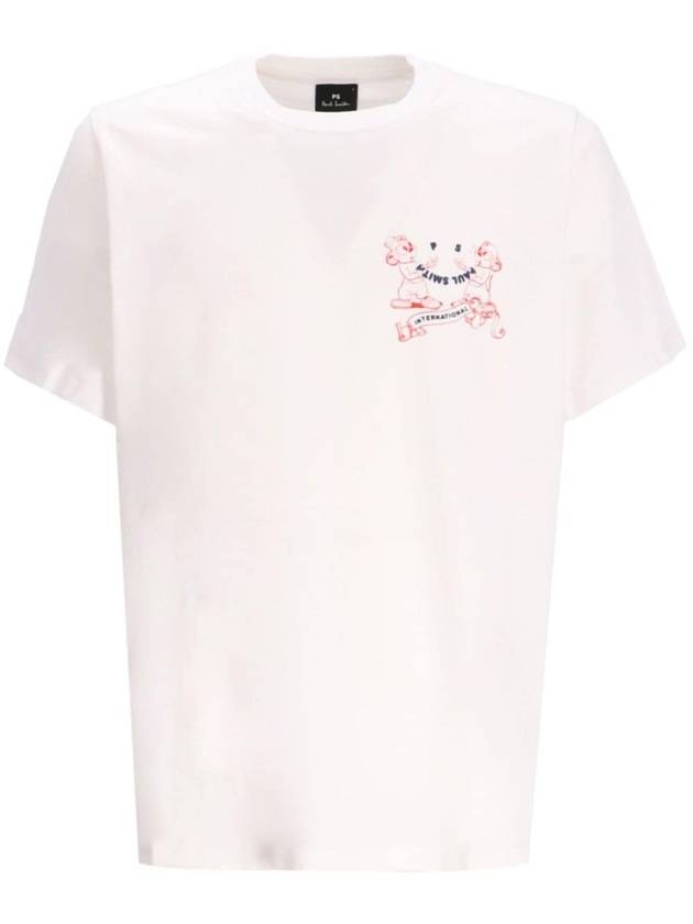 International Print Short Sleeve T-Shirt White - PAUL SMITH - BALAAN 2