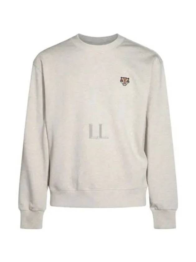 Lucky Tiger Embroidered Sweatshirt Pale Grey - KENZO - BALAAN 2