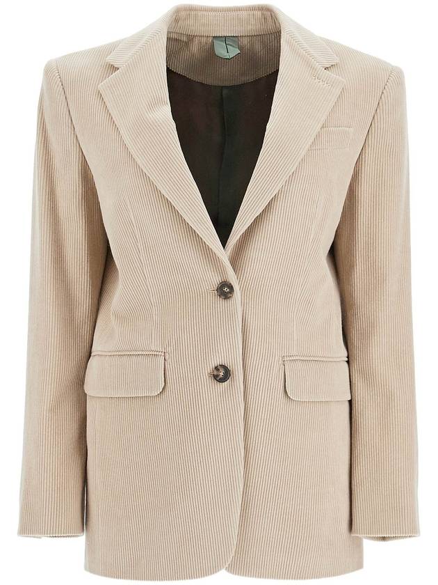 single-breasted corduroy blazer - MAX MARA - BALAAN 1