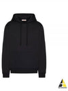 Pleated Drawstring Hoodie Black - VALENTINO - BALAAN 2