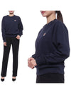 Fox Head Patch Adjusted Sweatshirt Navy - MAISON KITSUNE - BALAAN 3