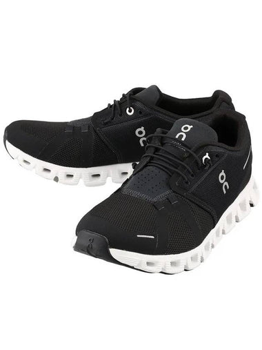 On Running 59 98919 Cloud 5 Sneakers Black White - ON RUNNING - BALAAN 1