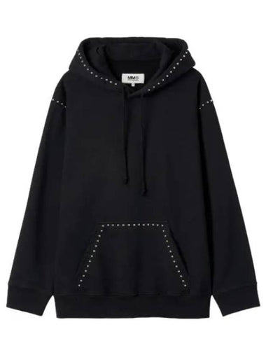 MM6 Studio Hood Black - MAISON MARGIELA - BALAAN 1