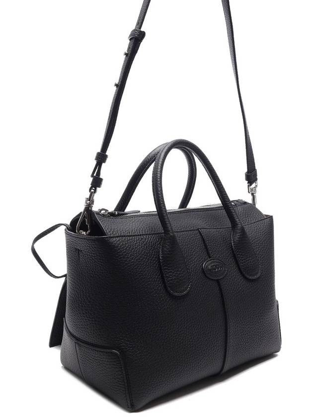 BLACK LEATHER DI BAG TOTE BAG XBWDBSA0200WSSB999 - TOD'S - BALAAN 4