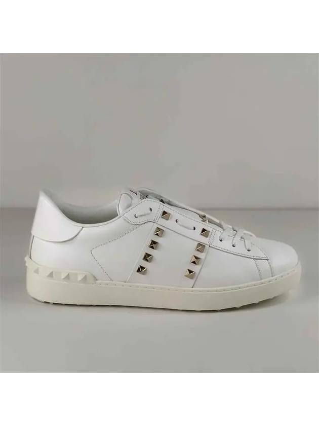 Men's Rockstud Untitled Low Top Sneakers White - VALENTINO - BALAAN 5