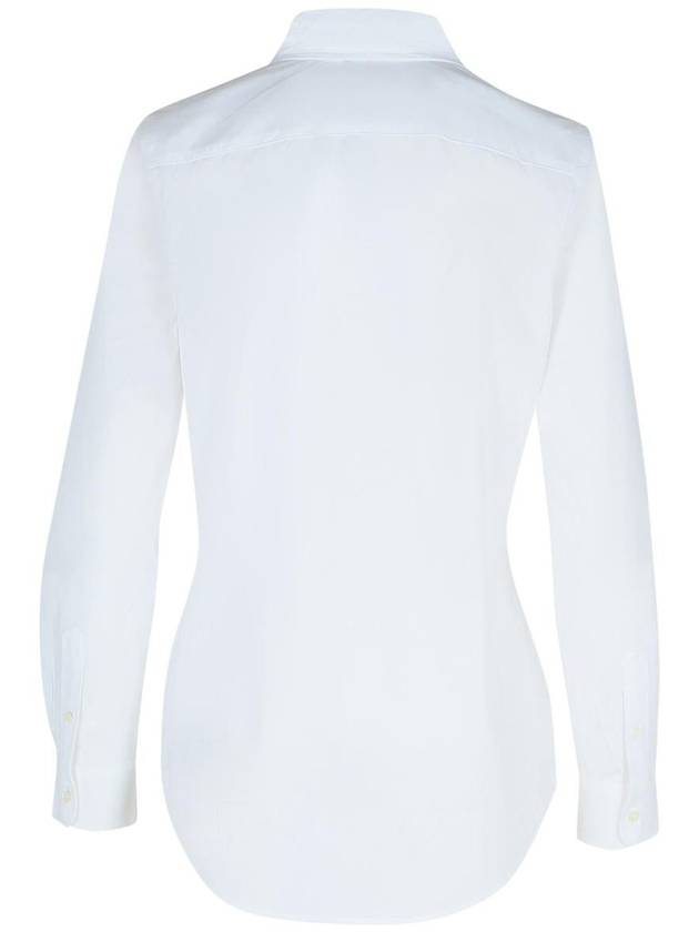 Stretch Slim Fit Long Sleeve Shirt White - POLO RALPH LAUREN - BALAAN 4