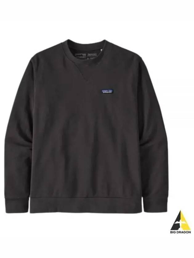 Regenerative Organic Certified Crewneck Cotton Long Sleeve T-Shirt Black - PATAGONIA - BALAAN 2