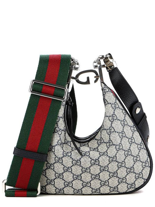 Attache Small Shoulder Bag Blue Beige - GUCCI - BALAAN 2