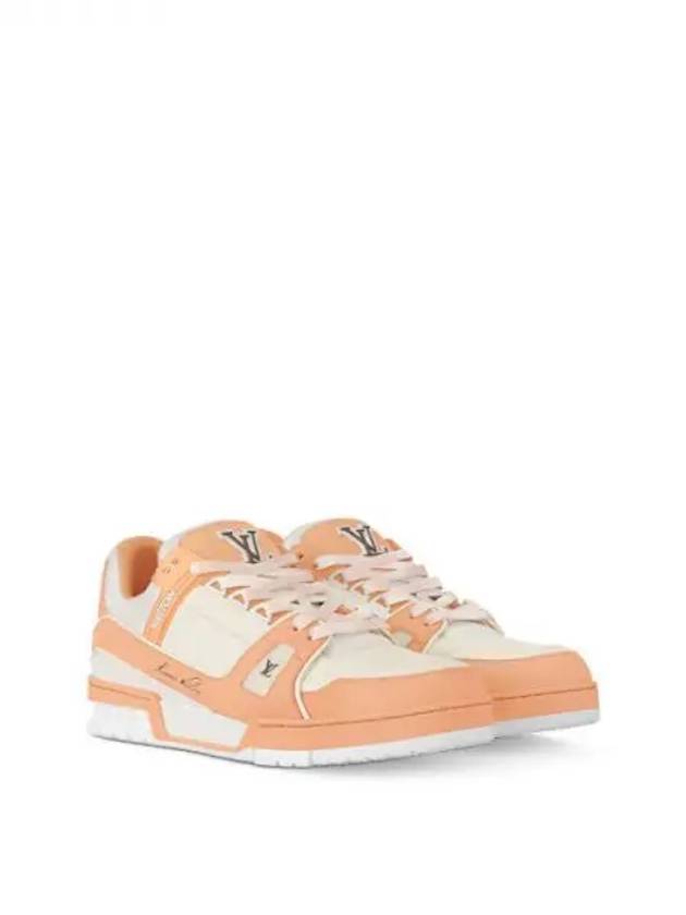 LV Trainer Low Top Sneakers Orange - LOUIS VUITTON - BALAAN 2