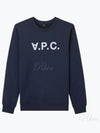 VPC Logo Crew Neck Sweatshirt Navy - A.P.C. - BALAAN 2