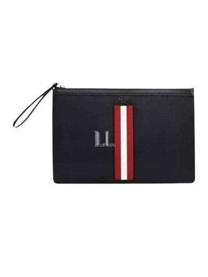 Mythos Leather Clutch Bag Black - BALLY - BALAAN 2