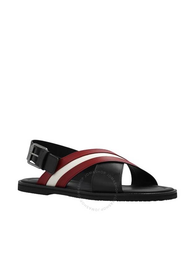 Jamilo Crossover Sandals Red Black - BALLY - BALAAN 3