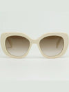 Eyewear Triomphe Square Sunglasses Ivory - CELINE - BALAAN 4